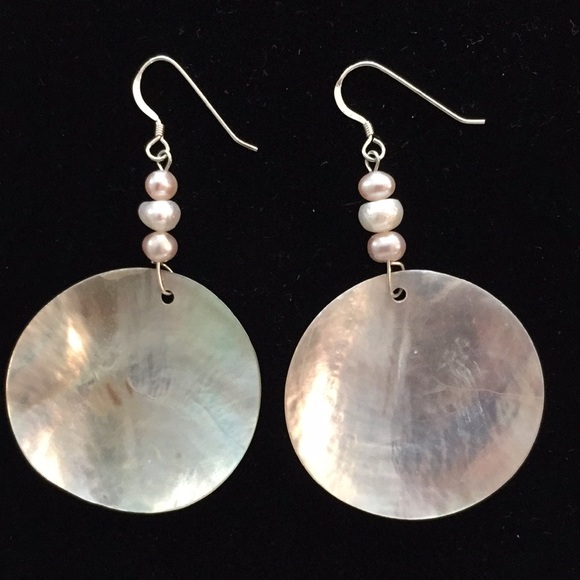 Artisan Pearl sterling earrings - Picture 1 of 5